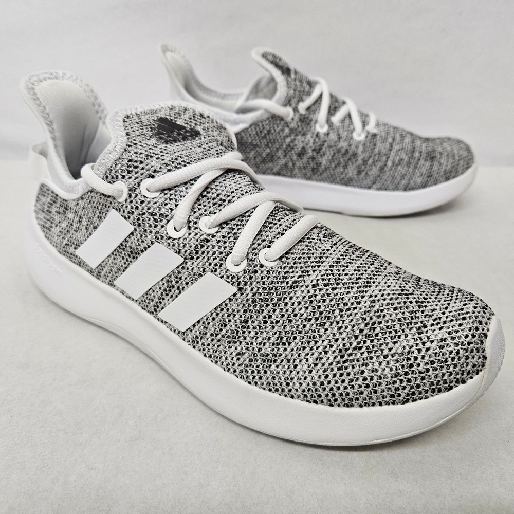 Adidas Cloudfoam Pure SPW Running Shoes IF3393 Grey White Black Women's Size 6.5